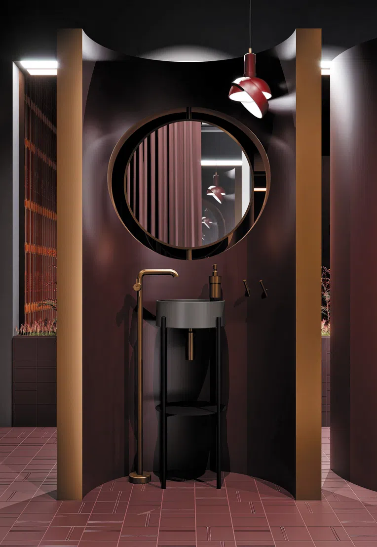 Konsola łazienkowa Deante Silia 36x84x36 cm nero CKS_N36A