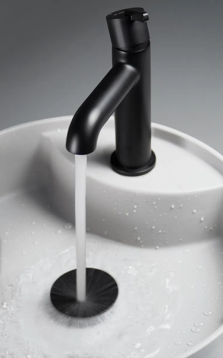 Umywalka nablatowa Deante Silia 36 cm okrągła alabaster CQS_AU4B