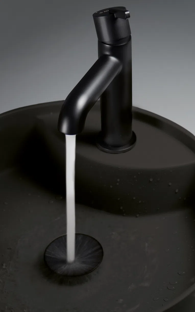 Umywalka nablatowa Deante Silia 36 cm okrągła nero CQS_NU4B