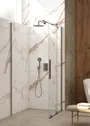 Kabina prysznicowa Walk-In Deante Prizma 90x195 przesuwna titanium KTJ_D39R