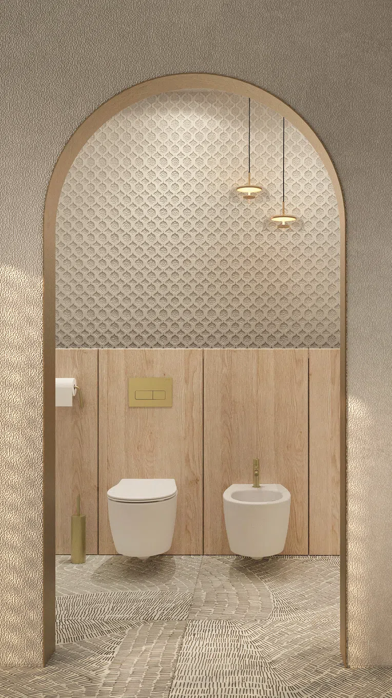 Bateria bidetowa Deante Silia złoty szczotkowany BQS_R30M