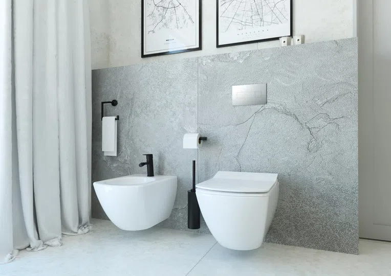 Zestaw Podtynkowy Deante Miska WC z deską Anemon Stelaż z przyciskiem biały CDZS6ZPW