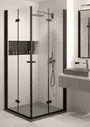Kabina prysznicowa Deante Kerria Plus 90x200 nero transparentne KTSXN41P