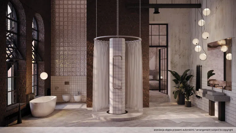 Wanna wolnostojąca Deante Alpinia 170x80 cm owalna biały połysk syfon chrom KDU_017W