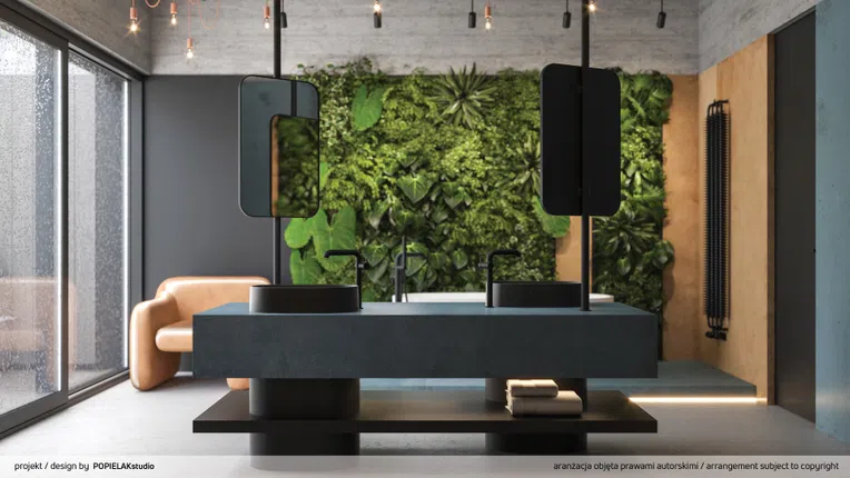 Lustro łazienkowe prostokątne 50x75 cm Deante Mokko w ramie nero ADM_N801