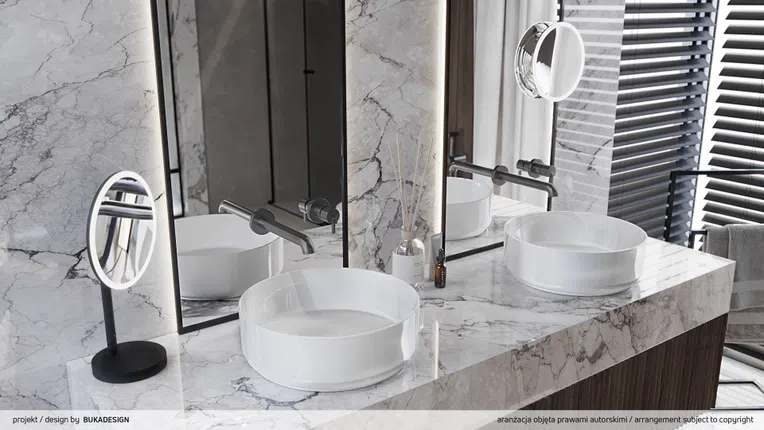 Bateria umywalkowa podtynkowa Deante Silia titanium BQS_D54L