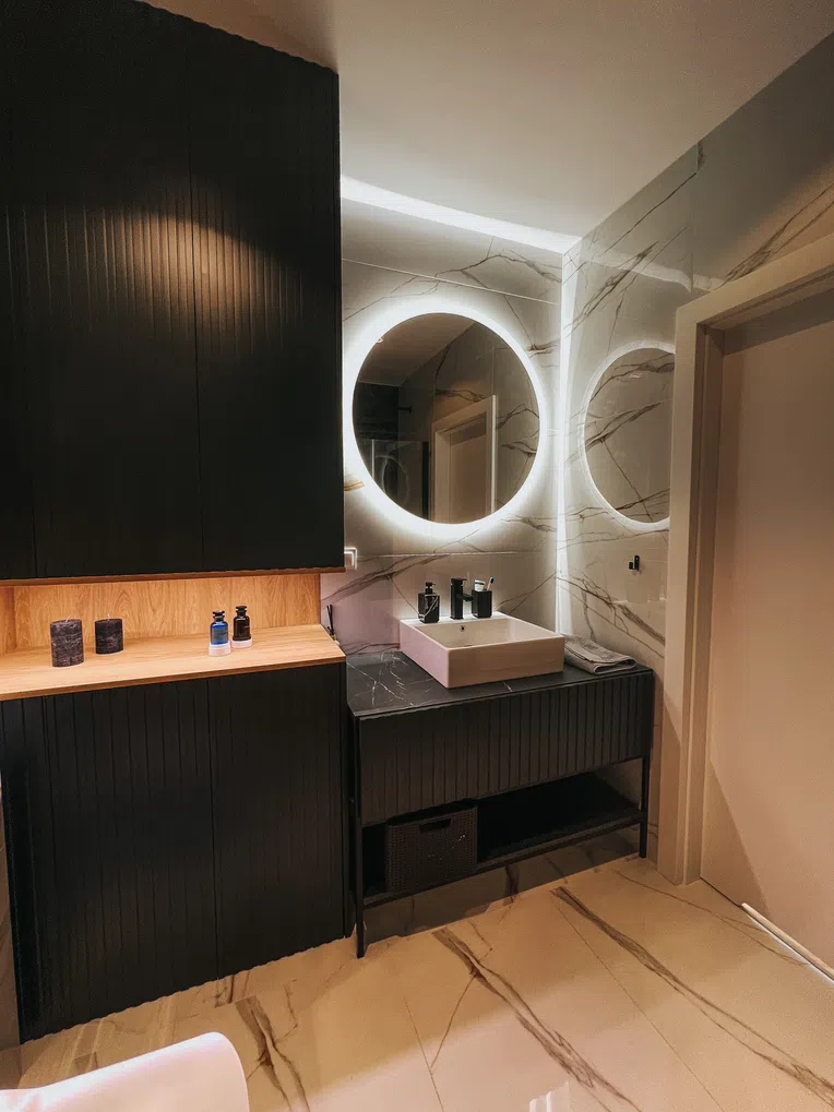 Bateria umywalkowa Deante Anemon czarny mat BBZ_N20M