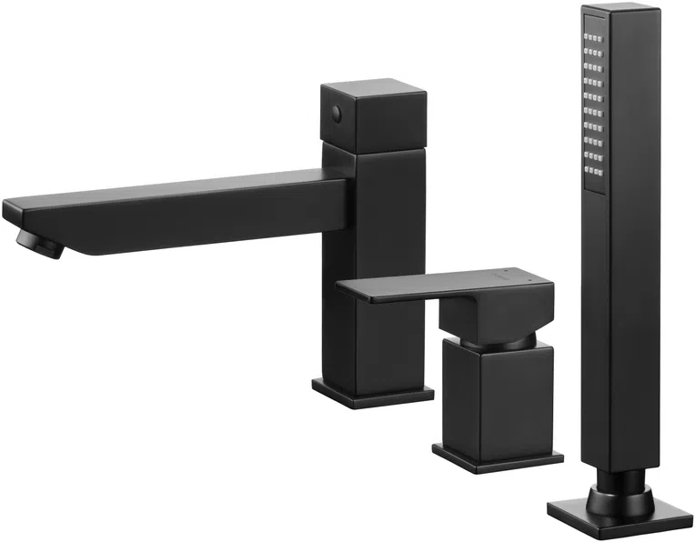 Bateria wannowa Deante Anemon 3-otworowa czarny mat BBZ_N13M