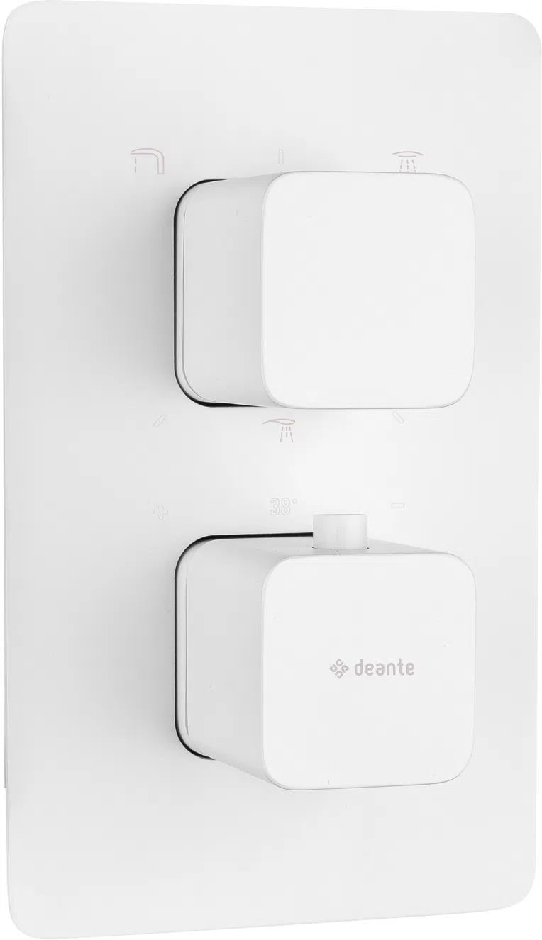 Element baterii prysznicowej podtynkowej do boxa termostatycznegoDeante Box biały mat BXY_AECT