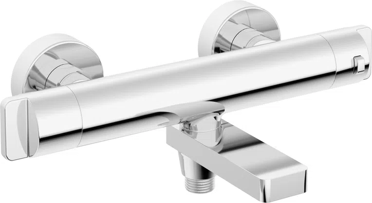 Bateria wannowa ścienna termostatyczna Deante Therm chrom połysk BCH_01BT