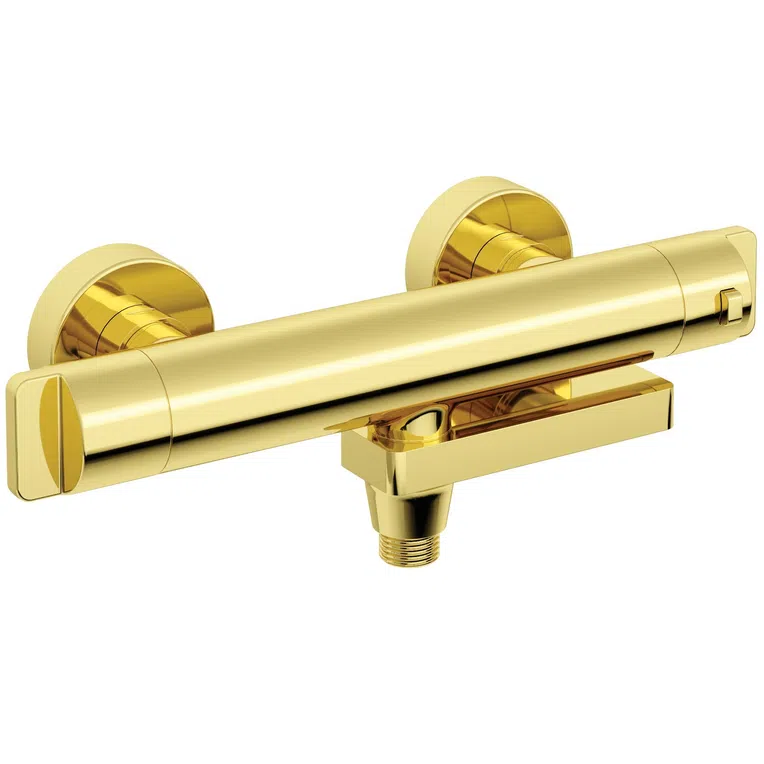 Bateria wannowa ścienna termostatyczna Deante Therm złoty połysk BCH_Z1BT