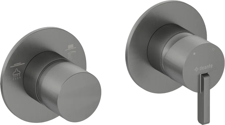 Bateria prysznicowa podtynkowa Deante Silia titanium BQS_D46P