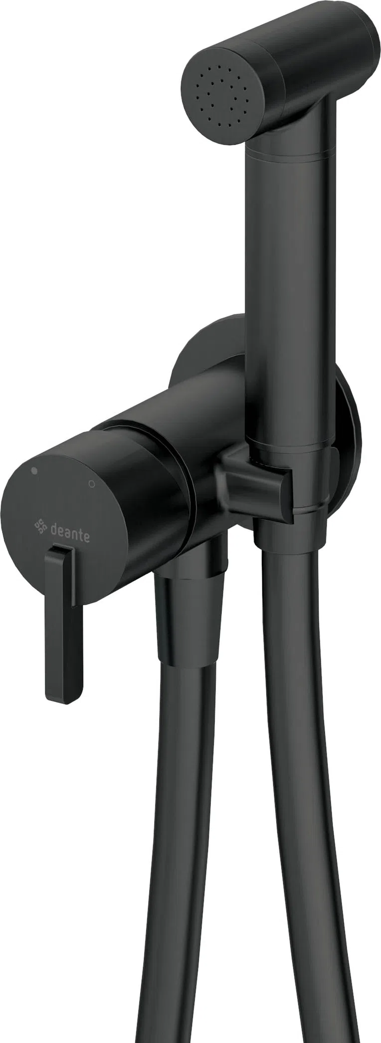 Bateria bidetowa podtynkowa Deante Silia nero BQS_N34M