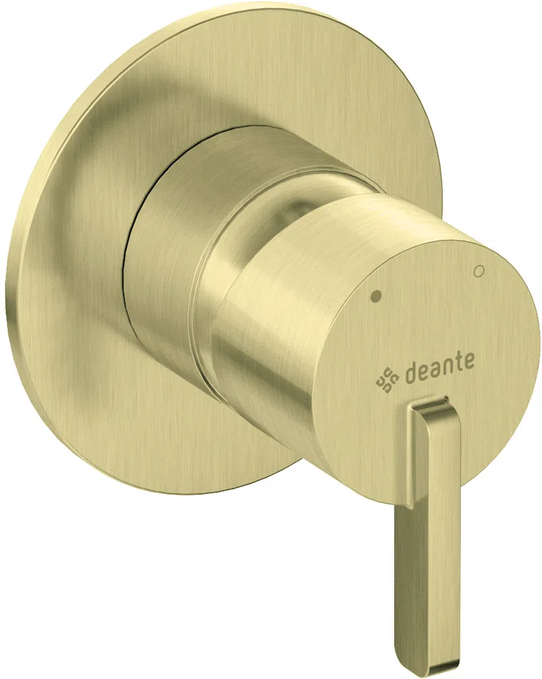 Bateria prysznicowa podtynkowa Deante Silia złoty szczotkowany BQS_R44L