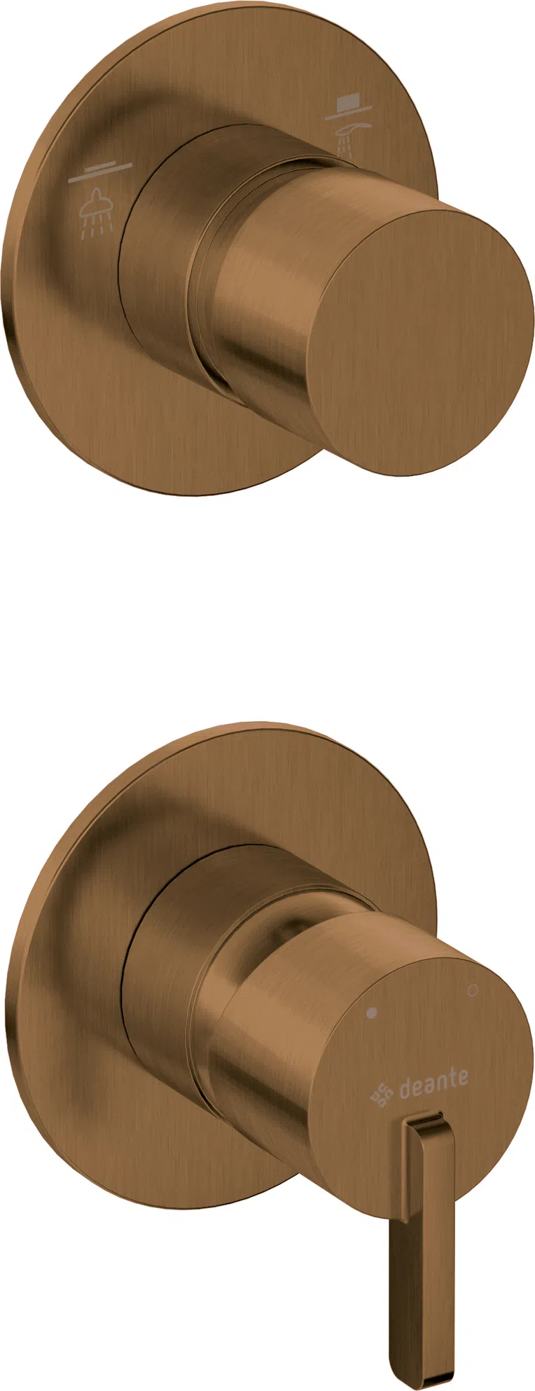 Bateria prysznicowa podtynkowa Deante Silia brąz szczotkowany BQS_C44P