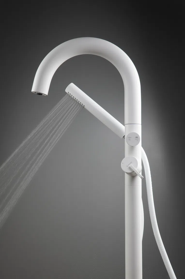 Bateria wannowa wolnostojąca Deante Silia bianco BQS_A17N