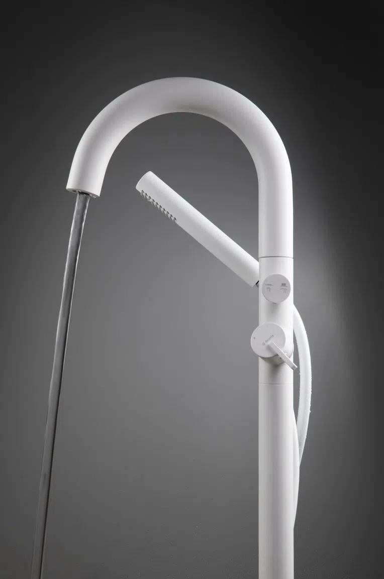 Bateria wannowa wolnostojąca Deante Silia bianco BQS_A17N