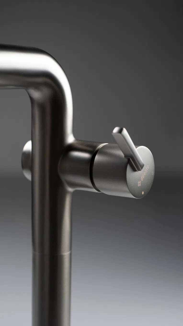 Bateria umywalkowa nablatowa Deante Silia titanium BQS_D24K