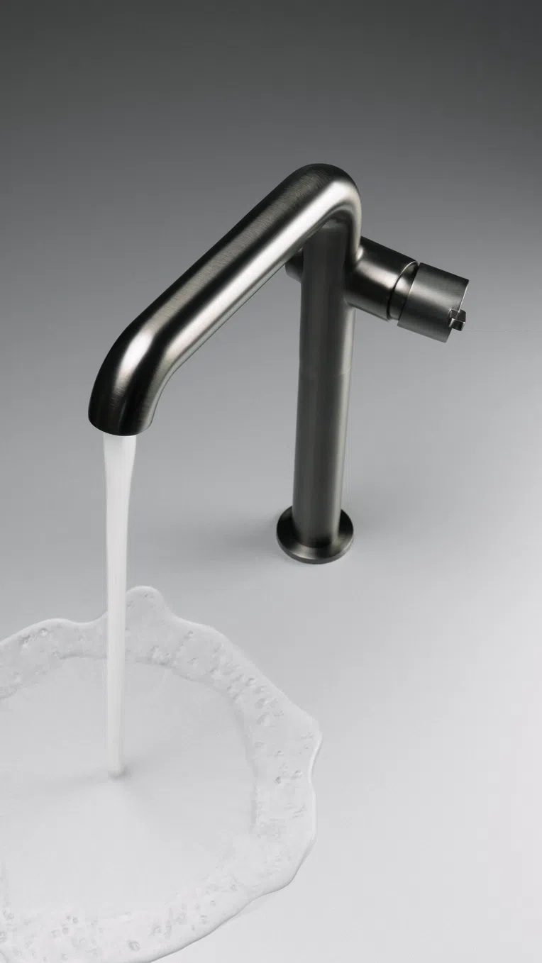 Bateria umywalkowa nablatowa Deante Silia titanium BQS_D24K