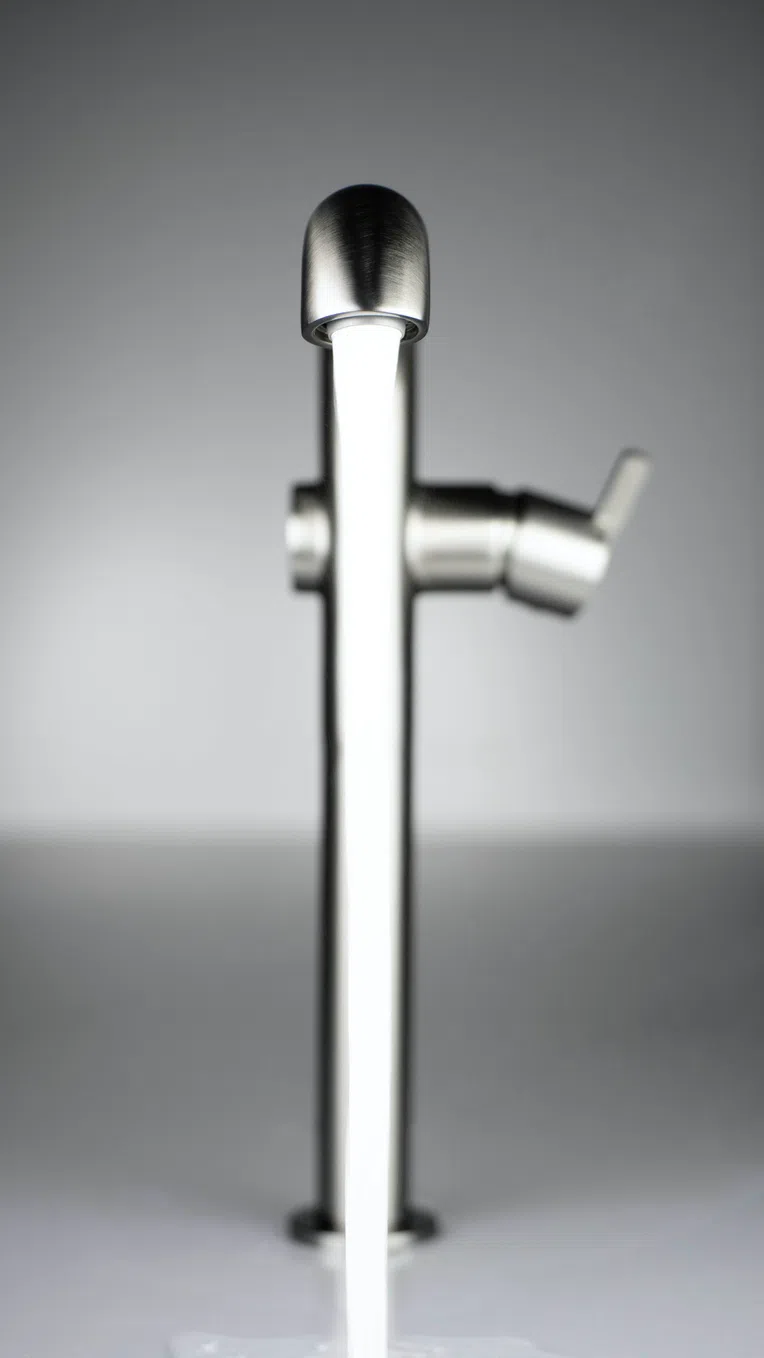 Bateria umywalkowa nablatowa Deante Silia titanium BQS_D24K