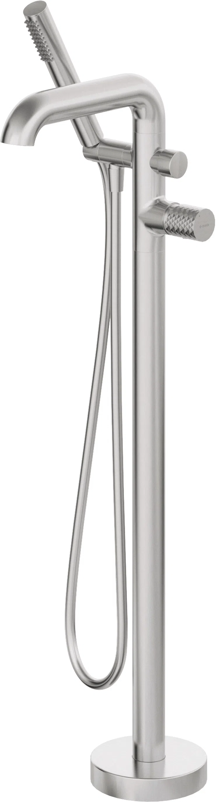 Bateria wannowa wolnostojąca Deante Silia Hexa stal szczotkowana BHS_F17M