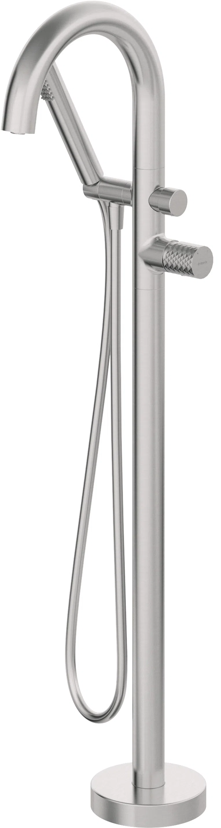 Bateria wannowa wolnostojąca Deante Silia Hexa stal szczotkowana BHS_F17N