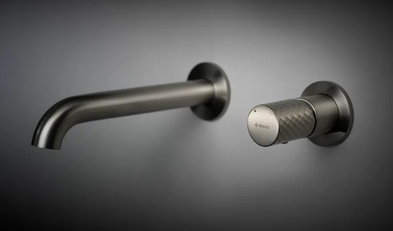 Bateria umywalkowa podtynkowa Deante Silia Hexa stal szczotkowana BHS_F54L