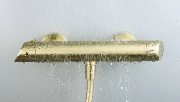 Bateria prysznicowa natynkowa Deante Arnika złoty szczotkowany BQA_R40M