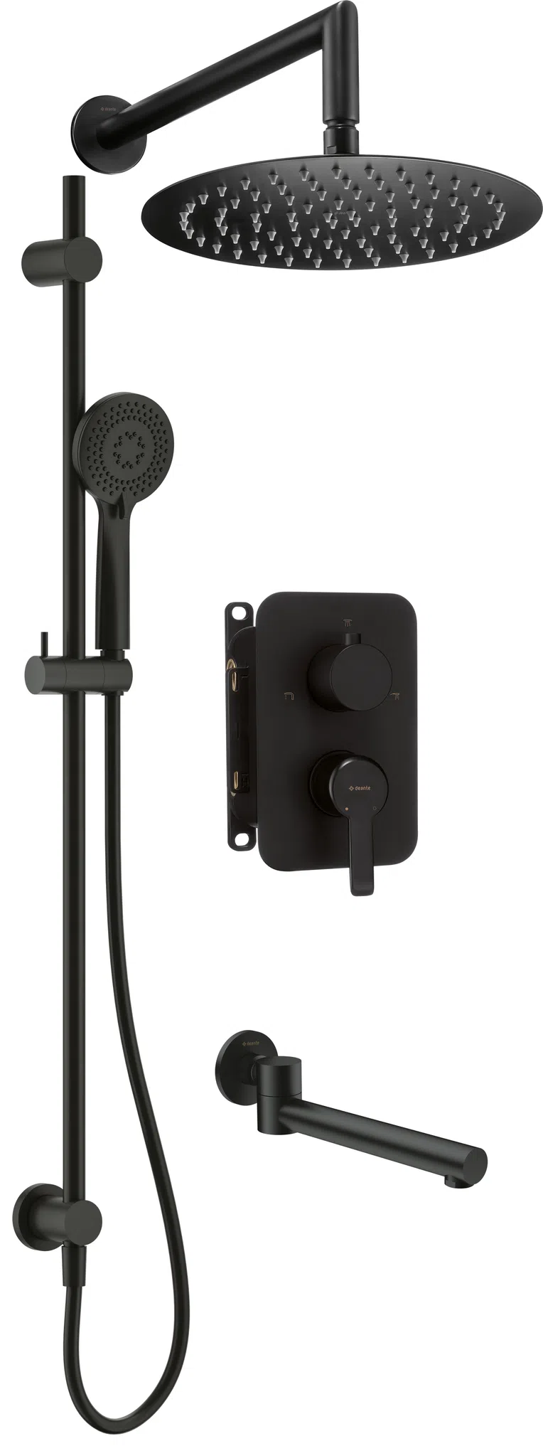 Zestaw prysznicowy podtynkowy Deante Arnika nero BXYWNQAM