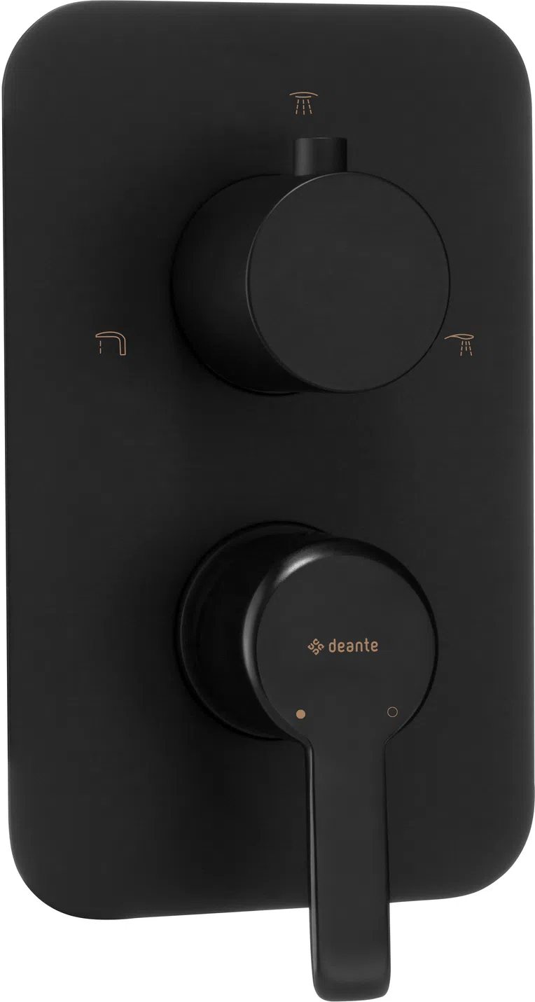 Element baterii prysznicowej podtynkowej Deante Arnika nero BXY_NQAM