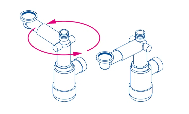 SYFON UMYWALKOWY DEANTE SPACE-SAVER LUX