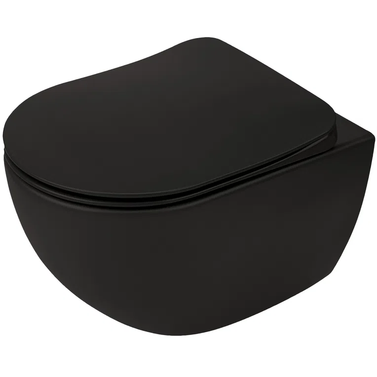 Miska WC wisząca Deante Peonia bezkołnierzowa z deską wolnoopadającą duroplast CDEDNZPW