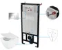 Zestaw Podtynkowy Deante Miska WC z deską Anemon Stelaż z przyciskiem biały CDZS6ZPW