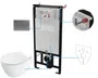 Zestaw Podtynkowy Deante Miska WC z deską Silia stelaż z przyciskiem titanium CDLT6ZPW
