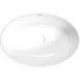 Umywalka nablatowa Deante Alpinia 45x31 cm owalna biały połysk CGA_6U4S
