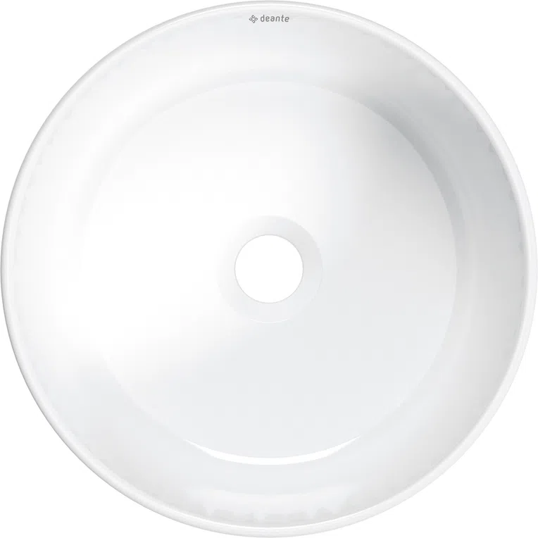 Umywalka nablatowa Deante Arnika 38 cm okrągła biały połysk CGN_6U32