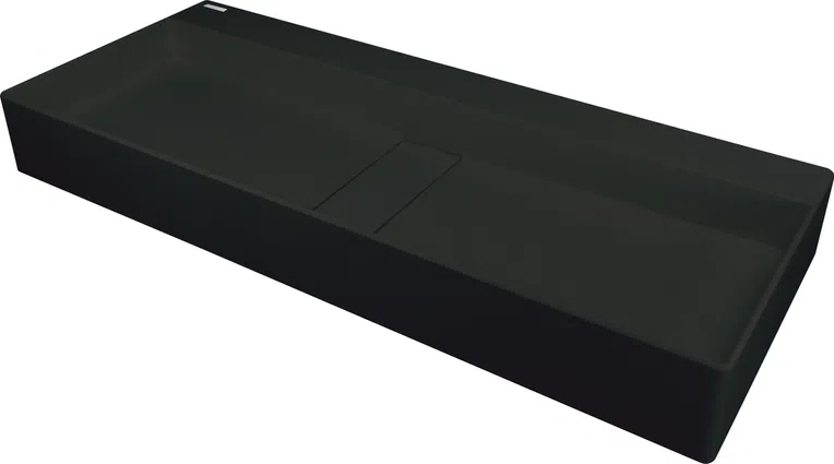 Umywalka nablatowa Deante Blur 80x40 cm prostokątna nero CQB_NU8S