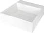 Umywalka nablatowa Deante Correo 40 cm kwadratowa alabaster CQR_AU4M
