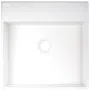 Umywalka nablatowa Deante Correo 40 cm kwadratowa alabaster CQR_AU4S