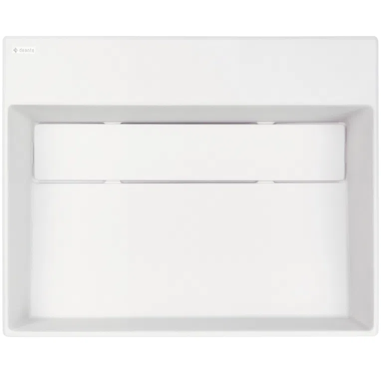 Umywalka nablatowa Deante Correo 50x40 cm prostokątna alabaster CQR_AU5M