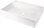 Umywalka nablatowa Deante Correo 50x40 cm prostokątna alabaster CQR_AU5S