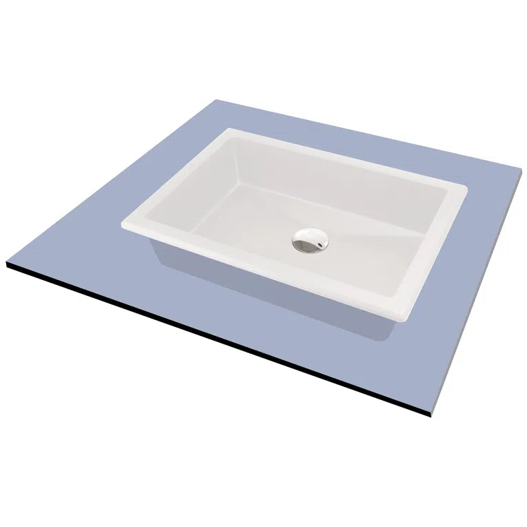 Umywalka podblatowa Deante Correo 50x35 cm prostokątna alabaster CQR_AU5U