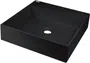 Umywalka nablatowa Deante Correo 40 cm kwadratowa nero CQR_NU4S