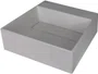 Umywalka nablatowa Deante Correo 40 cm kwadratowa szary metalik CQR_SU4M