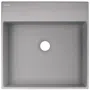 Umywalka nablatowa Deante Correo 40 cm kwadratowa szary metalik CQR_SU4S