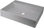 Umywalka nablatowa Deante Correo 50x40 cm prostokątna szary metalik CQR_SU5S