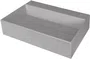 Umywalka nablatowa Deante Correo 60x40 cm prostokątna szary metalik CQR_SU6M
