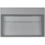 Umywalka nablatowa Deante Correo 60x40 cm prostokątna szary metalik CQR_SU6M
