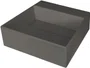 Umywalka nablatowa Deante Correo 40 cm kwadratowa antracyt metalik CQR_TU4M