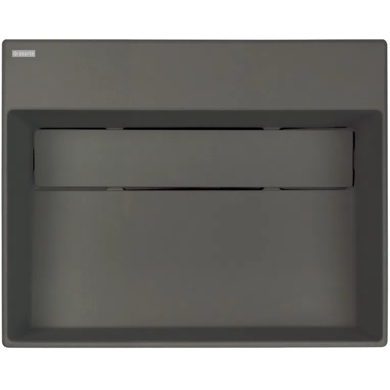 Umywalka nablatowa Deante Correo 50x40 cm prostokątna antracyt metalik CQR_TU5M
